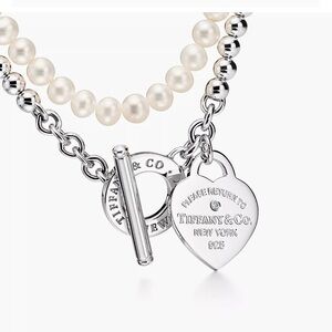 Return to Tiffany Pearl Necklace Wrap